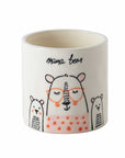 Maceta de cerámica Mama Bear - Pequeña