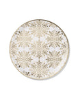 Golden Snowflake Party Plates