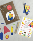 Make Your Own Superhero Peg Figurine Kit