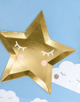 Platos de estrellita centelleante