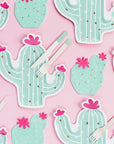 Platos de cactus en flor