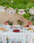 Nappe de table en papier du pays des merveilles