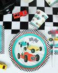 Placas de coches de carreras antiguos - Grandes