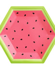 Watermelon Hexagon Plates - Large