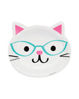White Cat Party Plates