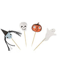 Choix de fête d'Halloween avec crâne, sorcière, fantôme et Jack O Lantern