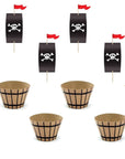 Kit de cupcakes de barco pirata