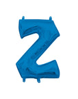 Mini ballons lettres en aluminium bleu