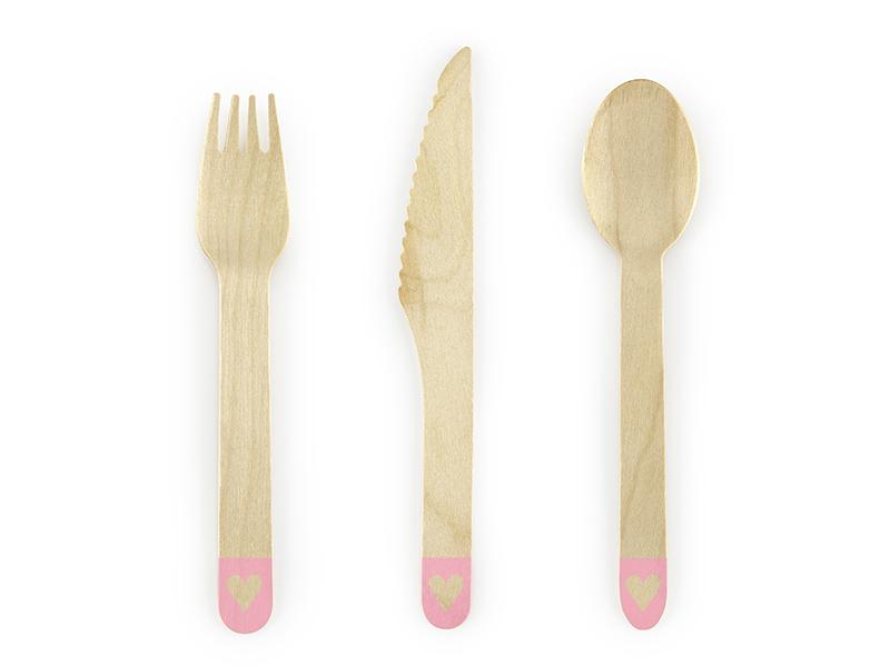 Heart Wooden Cutlery