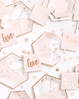 Blush Marble and Rose Gold Plates - Large