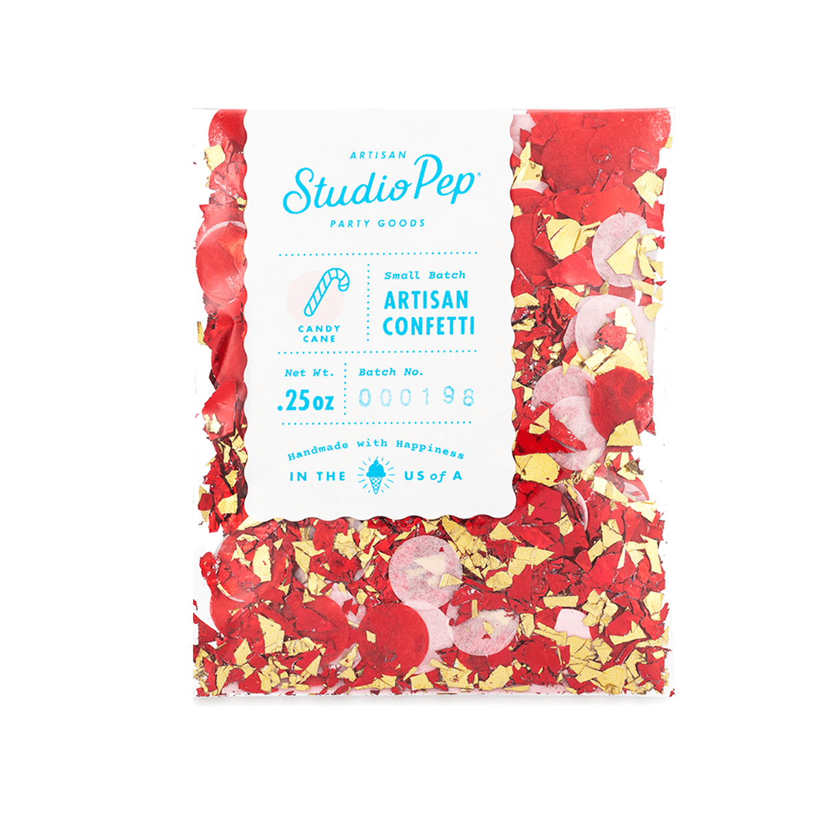 Red and White Candy Cane Confetti