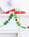Holly and Berries Felt Banner