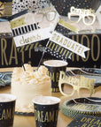Décorations de gâteau avec fanion de remise des diplômes