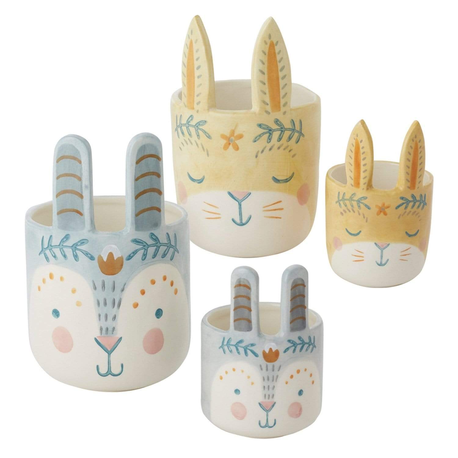 Pot Lapin Boho Bleu - Petit