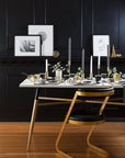 Black and Gold Colourblock Cups