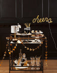Black and Gold Colourblock Cups