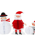Centro de mesa de panal de Papá Noel y sus amigos