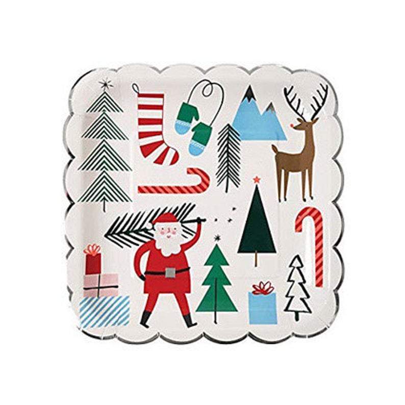Meri Meri Santa Icon Plates