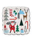 Meri Meri Santa Icon Plates