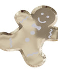 Gold Foil Gingerbread Plates