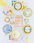 Floral Chinoiserie Lattice Plates