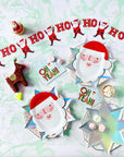 Die-Cut Santa Plates