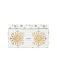 Bannière de flocon de neige en feuille d'or