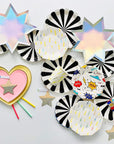 Assiettes Coeur Party Palette - Grandes