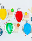Platos de luces de árbol de Navidad