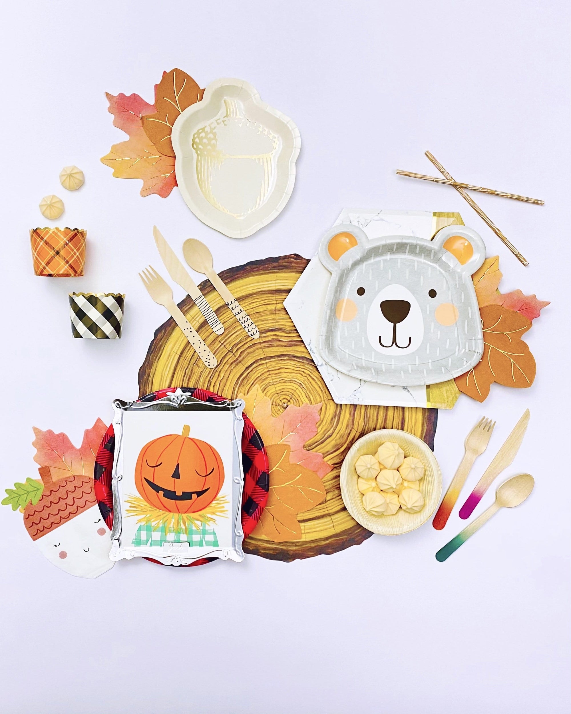 Sets de table en forme d'anneau d'arbre