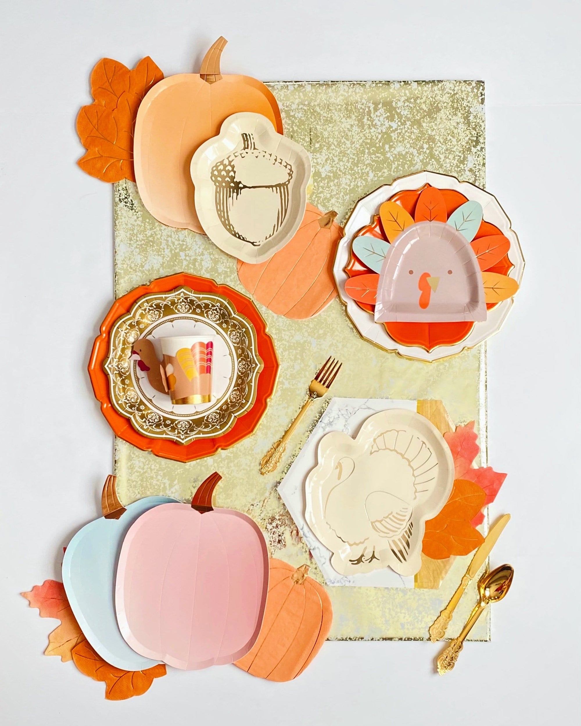 Serviettes en papier feuille d'érable d'automne