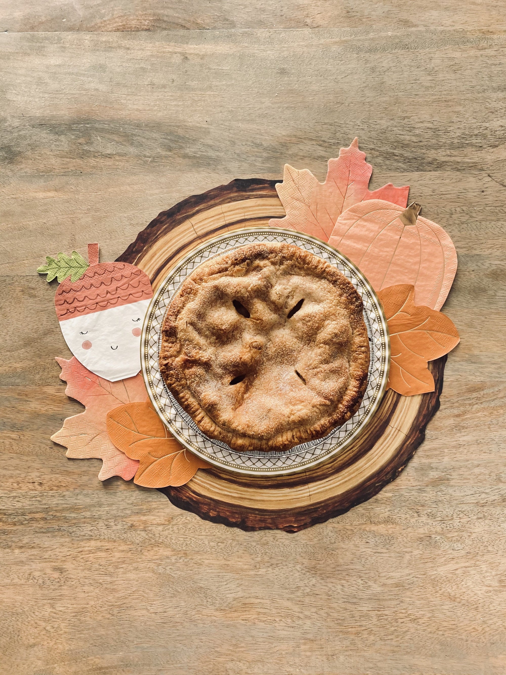 Serviettes en papier feuille d'érable d'automne