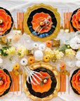 Assiettes Plates Onyx Noir - Grandes