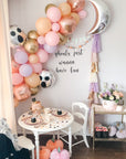 Jumbo Confetti Balloon with Tassel Tail Kit - Lilac & Rose Gold