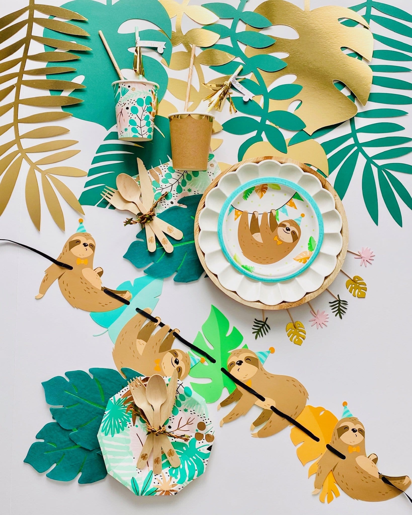 Platos de fiesta de perezosos - Pequeños