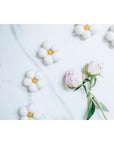 Guirlande de laine marguerite