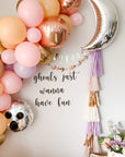 Jumbo Confetti Balloon with Tassel Tail Kit - Lilac & Rose Gold