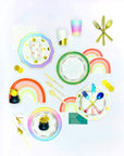 Rainbow Ombre Disposable Cutlery