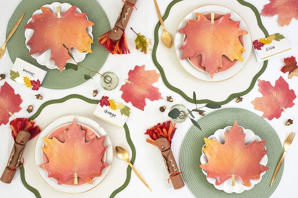 Autumn 2024 leaf plates