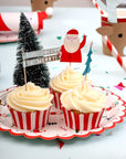 Assiettes à Motif de Bonbons de Noël du Père Noël - Grandes