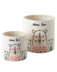 Maceta de cerámica Mama Bear - Pequeña