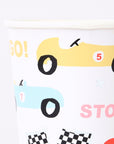 Retro Race Car Cups