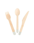 Meri Meri Silver Wooden Cutlery