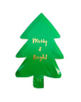Platos de árbol de Navidad alegres y brillantes