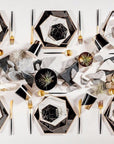 Black and Gold Colourblock Cups
