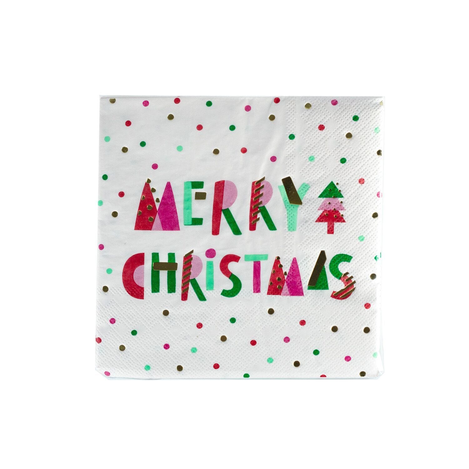 Rainbow Merry Christmas Napkins