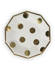 Meri Meri Gold Dot Cake Plates