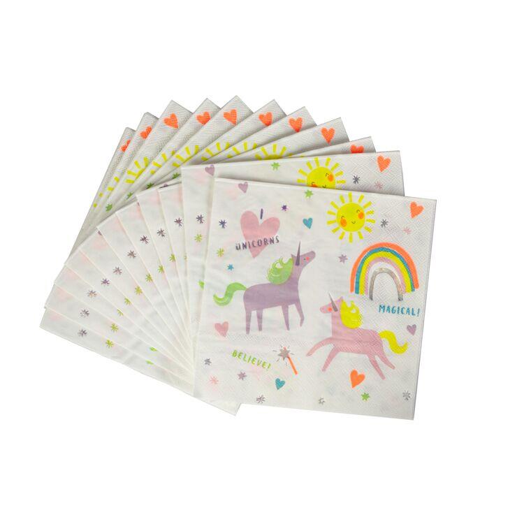 Meri Meri I Heart Unicorns Party Napkins