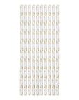 Pailles en papier diamant doré