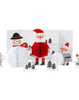 Centro de mesa de panal de Papá Noel y sus amigos